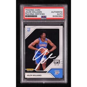 Jalen Williams Signed 2022 23 Panini Instant RPS First RC